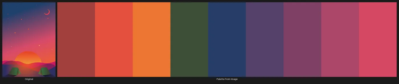 The source image beside the palette-remapped variants arranged into one figure.