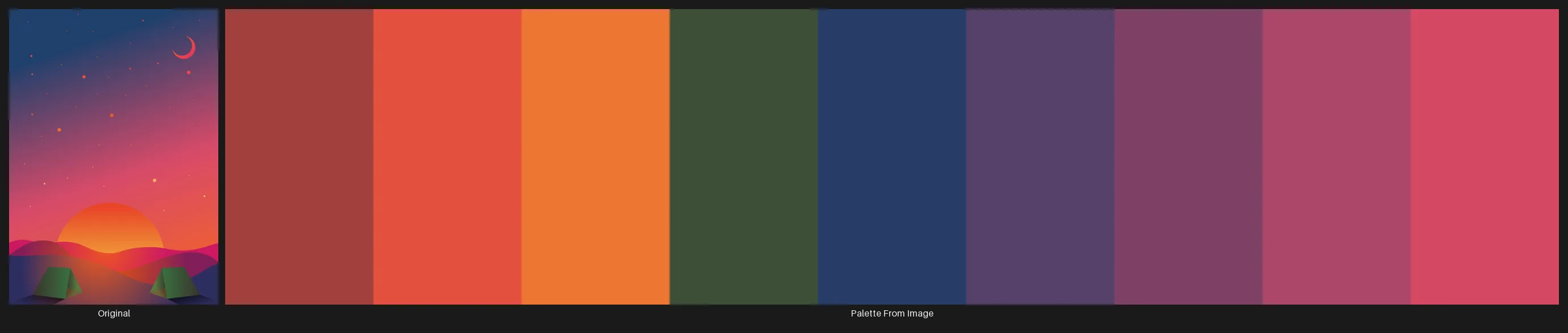 The source image beside the palette-remapped variants arranged into one figure.